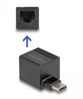 Alternative view of Адаптер DeLock 66462, Type-C - Gigabit LAN, mini