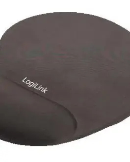 LogiLink Mousepad with GEL Wrist Rest Support черен