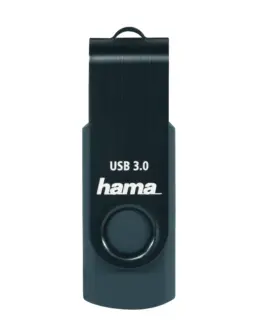 Alternative view of USB памет HAMA Rotate, 128GB, USB 3.0 90 MB/s, Петролно синьо