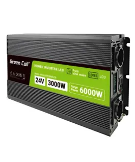 Инвертор GREEN CELL 24/220V DC/AC 3000W/6000W чиста синусоида