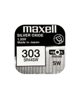Бутонна батерия сребърна MAXELL SR44 SW/357/ 1.55V