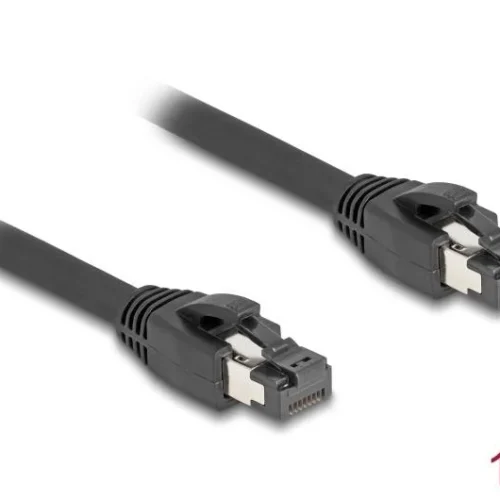 Alternative view of Мрежови кабел Delock, Cat.8.1 S/FTP, 1 m, Доo 40 Gbps, Черен