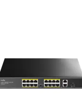 Суич Cudy FS1018PS1 16 x 10/100 PoE+ Switch 190W 2 x Gigabit порта 1 x SFP Slot