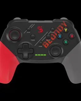 Alternative view of Геймърски контролер A4tech Bloody GPW50, Dual-mode жичен и безжичен, Червен
