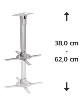 Alternative view of Таванна стойка за проектор HAMA, 8 kg, Сребрист