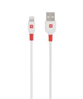 Кабел Skross Lightning - USB-A 2.0 мъжко 1.2 м Бял