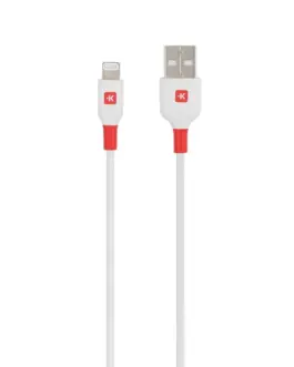 Кабел Skross Lightning - USB-A 2.0 мъжко 1.2 м Бял