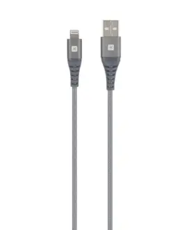 Alternative view of Кабел Skross, USB-A - Lightning, Метална оплетка, 1.20 м, Сив
