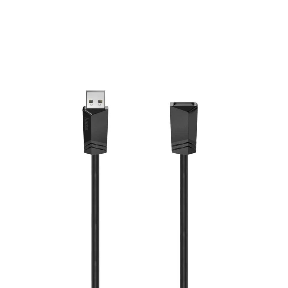 Удължителен кабел HAMA USB-A женско - USB-A мъжко 1.5 м 480 Mbit/s
