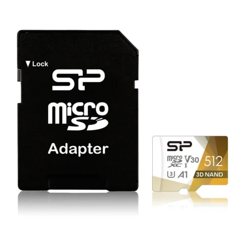 Alternative view of Карта памет Silicon Power Superior Pro, 512GB, microSDXC, Class 10, SD Adapter