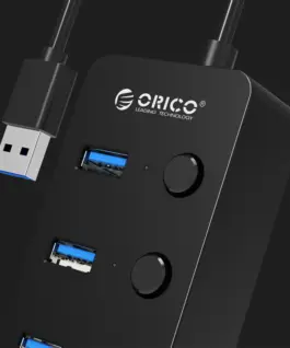Orico хъб USB3.0 HUB 4 port black