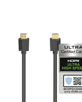 Кабел HAMA 205243 HDMI мъжко - HDMI мъжко 8K 48GB/s Ethernet  3 м Позл. конектори