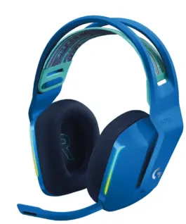 Геймърски слушалки Logitech G733 Blue Lightspeed Wireless RGB Микрофон