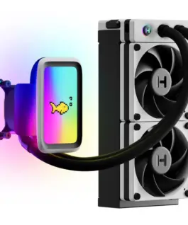 Alternative view of Охладител за процесор HYTE THICC Q60 с LCD Display