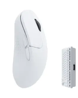 Alternative view of Геймърска Безжична мишка Keychron M3 Mini 4000Hz, Matte White