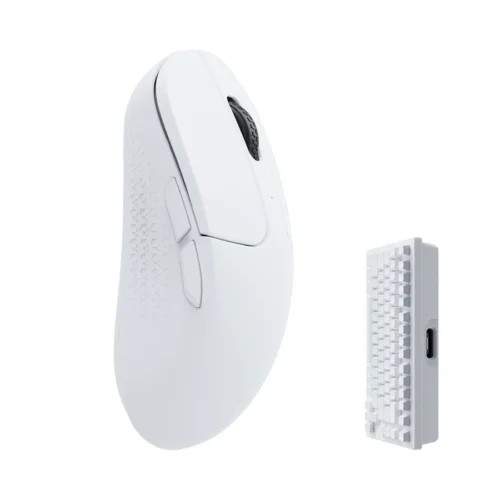 Alternative view of Геймърска Безжична мишка Keychron M3 Mini 4000Hz, Matte White