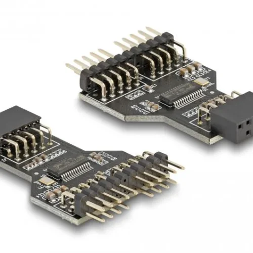 Alternative view of Хъб Delock USB 2.0 9-Pin женско към Две 9-Pin мъжко