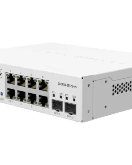 Суич MikroTik CSS610-8G-2S+IN 8 x Gigabit Ethernet ports 2 x SFP PoE in