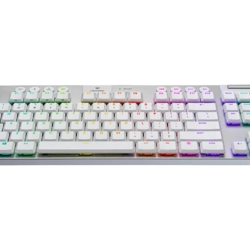 Alternative view of Безжична геймърска механична клавиатура Logitech, G915 TKL White Lightsync RGB, Tactile суичове