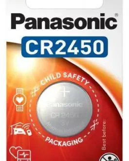 Бутонна батерия литиева PANASONIC CR2450 3V 1 бр. в блистер цена за 1