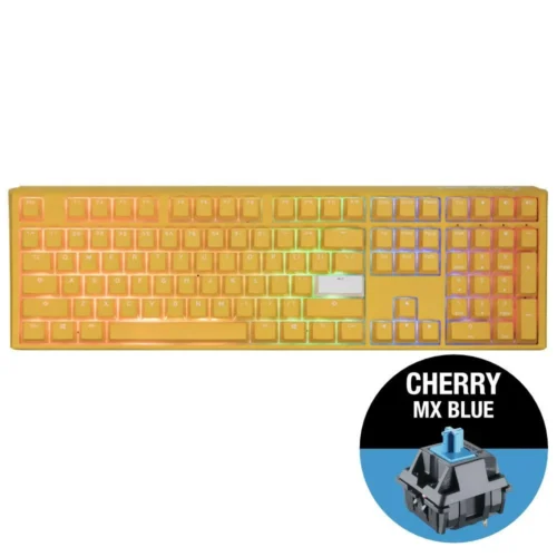 Alternative view of Геймърскa механична клавиатура Ducky One 3 Yellow Full-Size, Cherry MX Blue