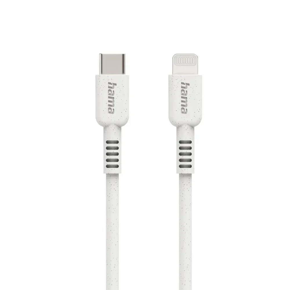 Кабел за зареждане HAMA "Eco" USB-C - Lightning 1 м 187284