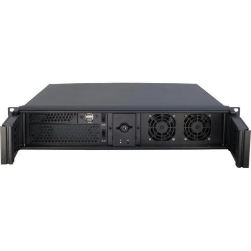 Alternative view of Кутия за компютър за сървър InterTech IPC 2U 2098-SK - Classic 19" Rack, Mini ITX, mu;ATX
