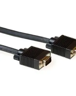 Кабел ACT AK4271 VGA мъжко - VGA мъжко 15 pin 15 м Черен Булк