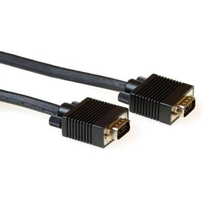 Кабел ACT AK4271 VGA мъжко - VGA мъжко 15 pin 15 м Черен Булк