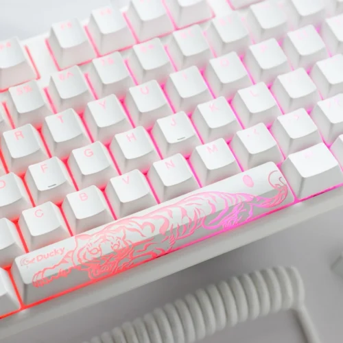 Alternative view of Геймърскa механична клавиатура Ducky One 3 Pure White Full Size Hotswap Cherry MX Blue, RGB, PBT Keycaps