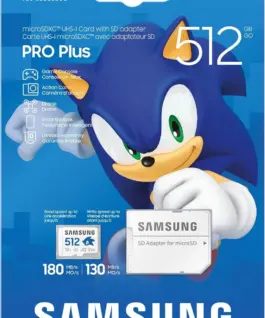 Карта памет Samsung SONIC PRO PLUS microSDXC UHS-I 512GB Адаптер