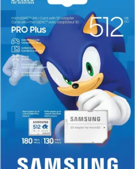 Карта памет Samsung SONIC PRO PLUS microSDXC UHS-I 512GB Адаптер