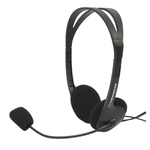 Alternative view of Esperanza Słuchawki stereo z mikrofonem i regulacją głośności EH102