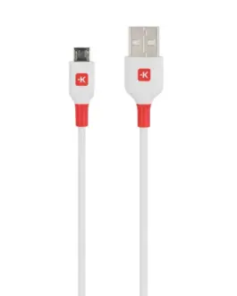 Кабел Skross micro-USB - USB-A 2.0 мъжко 1.2м Бял
