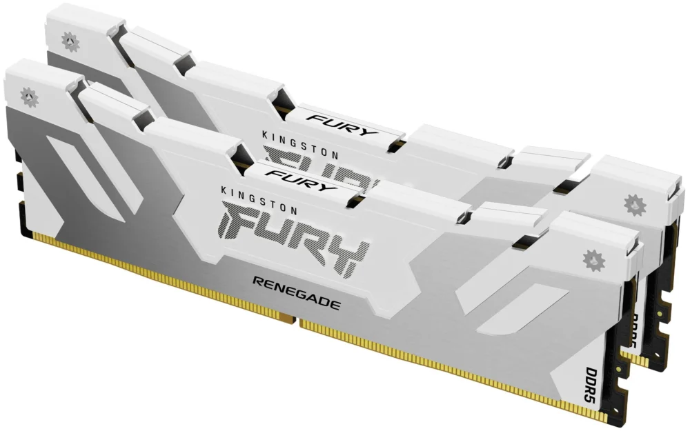 Памет за компютър Kingston Fury Renegade White 32GB(2x16GB) DDR5 7200MHz CL38