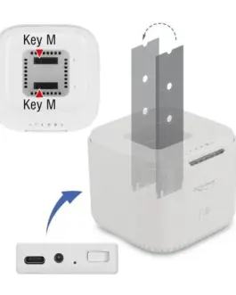 Alternative view of Станция Delock USB-C, За 2 x M.2 NVMe PCIe SSD, Клониране