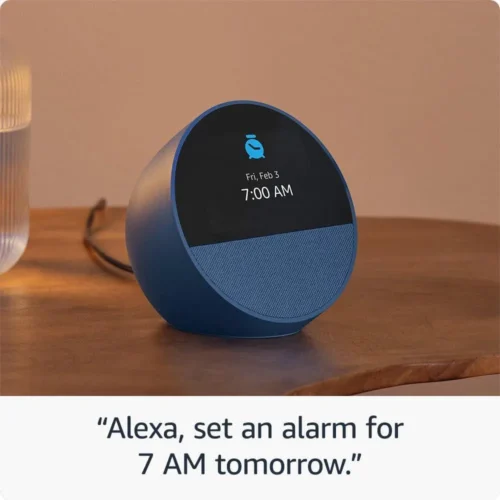 Alternative view of Смарт часовник Amazon Echo Spot 2024 , гласов асистент, Blue