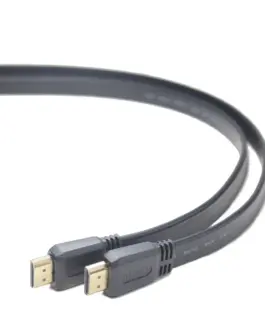 Gembird HDMI-HDMI кабел v2.0 3D TV High Speed Ethernet 1.8M flat (golden ends)
