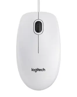 МИШКА LOGITECH B100 - Жична - White - PN 910-003360