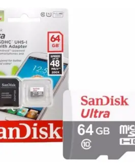 Карта памет SANDISK Ultra microSDHC UHS-I 64GB