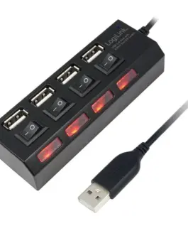 LogiLink HUB USB2.0 z wyłącznikiem portów