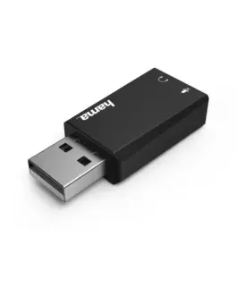 Alternative view of Звукова карта HAMA 2.0 Stereo, USB 2.0, Черен