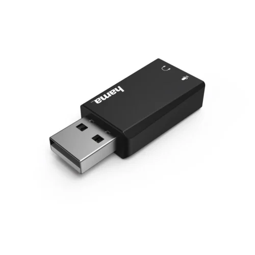 Alternative view of Звукова карта HAMA 2.0 Stereo, USB 2.0, Черен