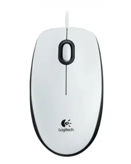 МИШКА LOGITECH M100 - Жична - White - PN 910-006764