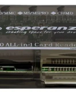 Alternative view of Esperanza CARD READER ALL IN ONE EA117 USB 2.0