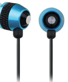 Gembird Earphones with mic 35mm jack (blue)