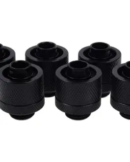 Фитинг Alphacool Eiszapfen Удължител 16/10mm G1/4 Черен мат 6 броя