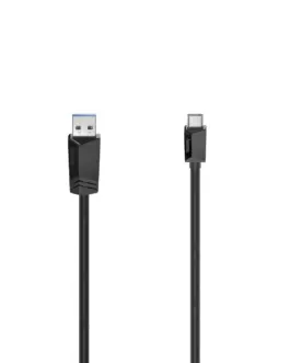 Кабел HAMA USB-C мъжко-USB- A  3.2 Gen.1 мъжко  5Gbit/s 1.5 м. Черен