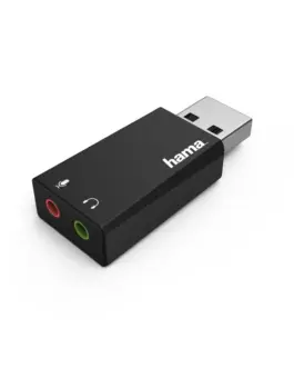 Звукова карта HAMA 2.0 Stereo USB 2.0 Черен
