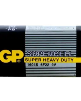 Цинк карбонова батерия GP 6F22 /9V/ Supercell 1604E 1 бр. shrink